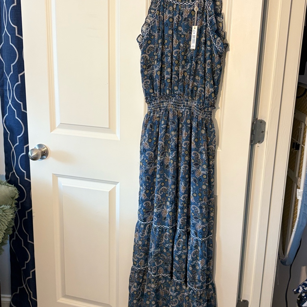 Max Studio: Blue Maxi Dress